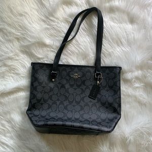 Black coach shoulder bag